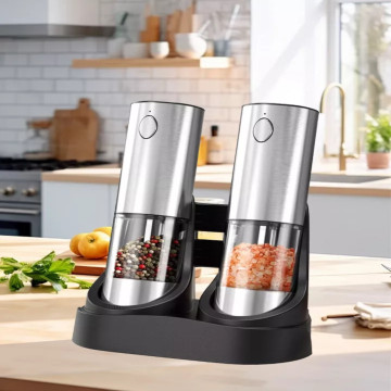 Electric Pepper & Salt Grinder Set Seasoning Mill Rechargeable Washable6v Second Image